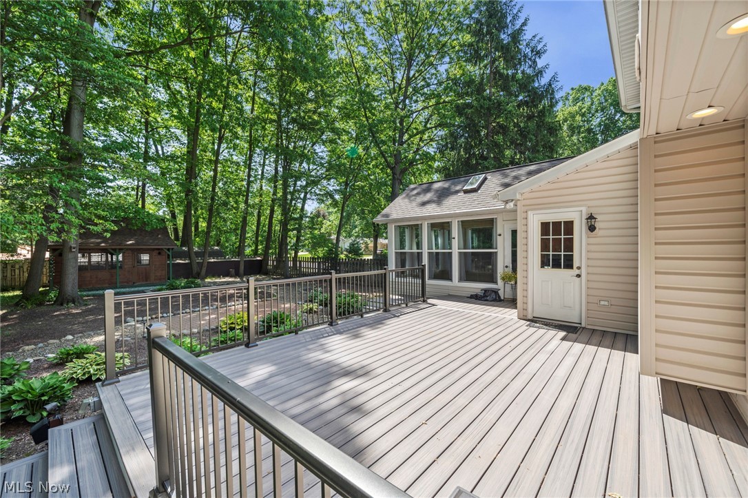 3871 Greentree Road Stow, OH 44224 - Photo 3 of 50 Spacious outdoor deck featuring composite decking and metal railings