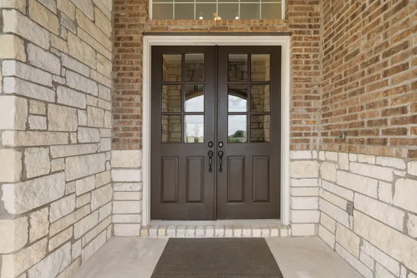 a view of a brick house