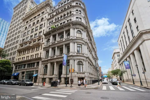 a front view of a building