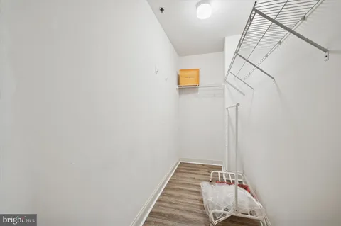 a view of a room with rack on the wall