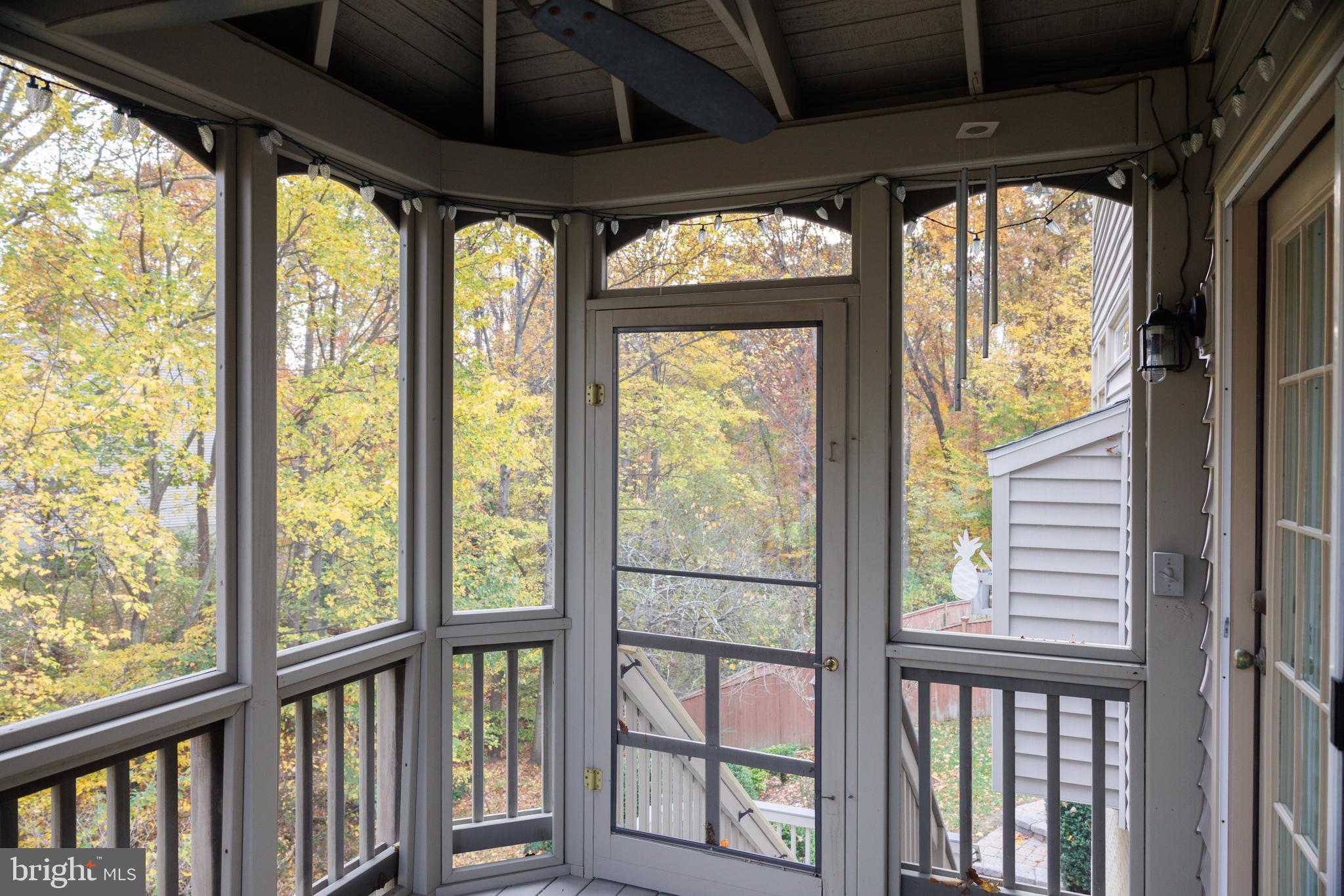 8623 James Creek Drive Springfield, VA 22152 - Photo 24 of 69 Screened in porch with lovely wooded views