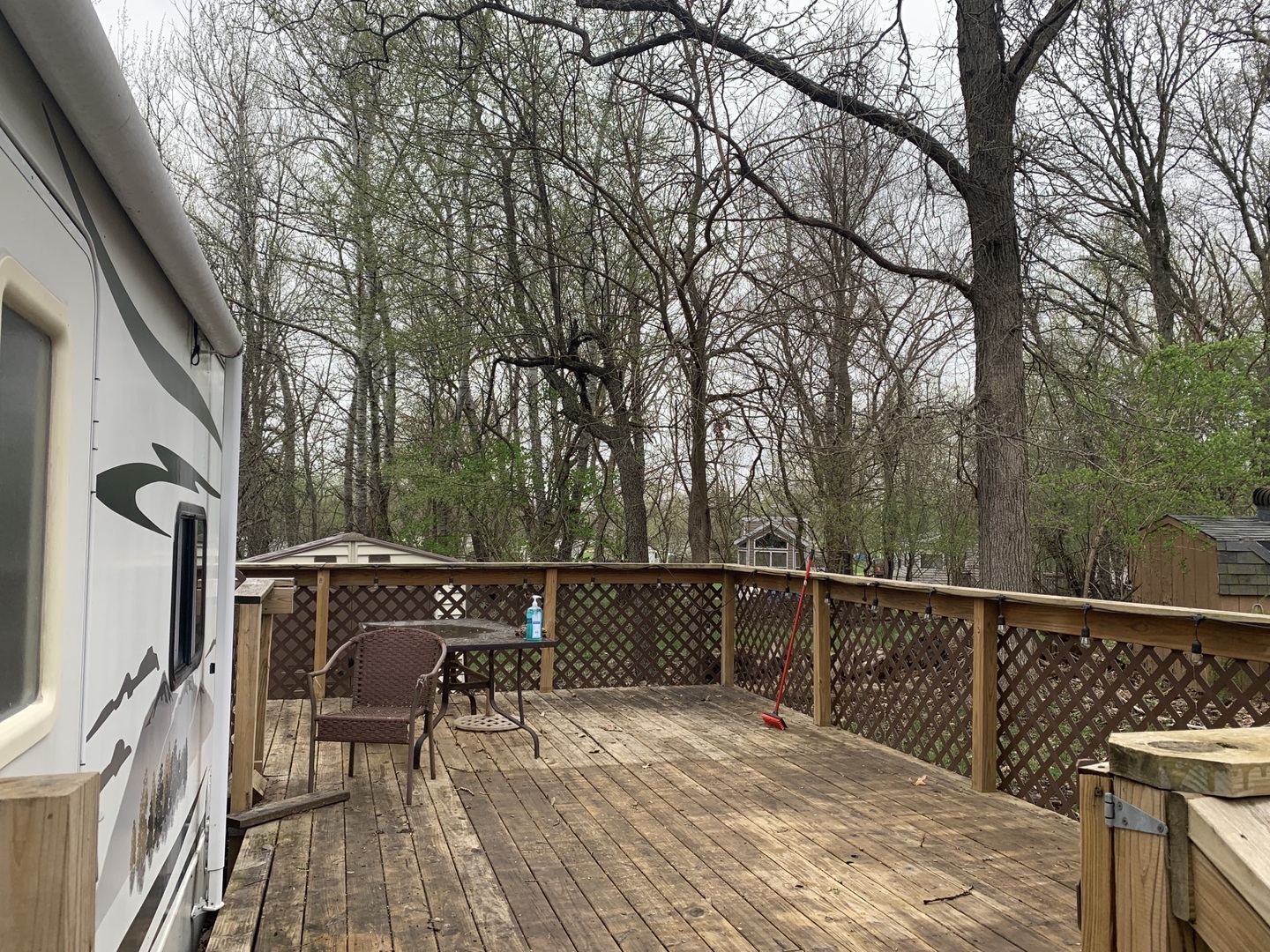 5-6 Woodhaven Sublette, IL 61367 - Photo 4 of 10 a view of balcony with deck and outdoor seating
