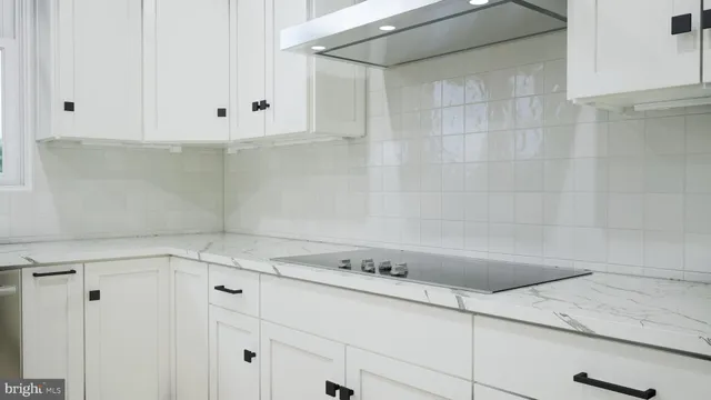 a view of white cabinets