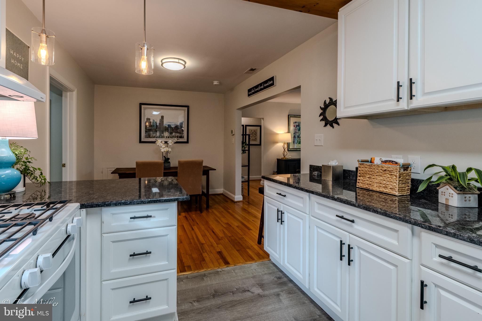 418 Range Road Baltimore, MD 21204 - Photo 12 of 39 Kitchen w/ counter seating and view of Dining area