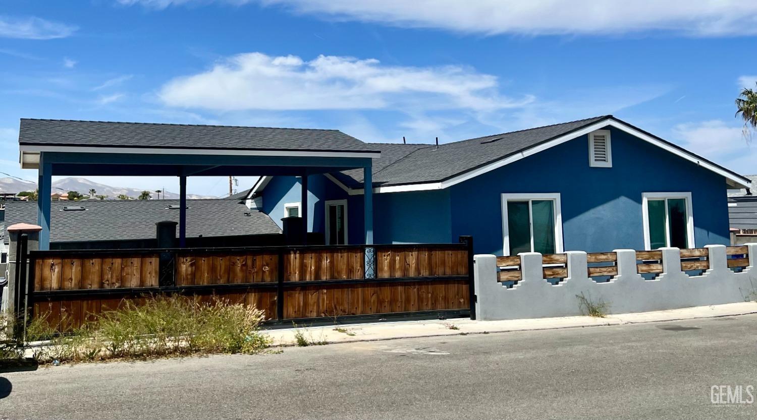 front view of a house with a balcony