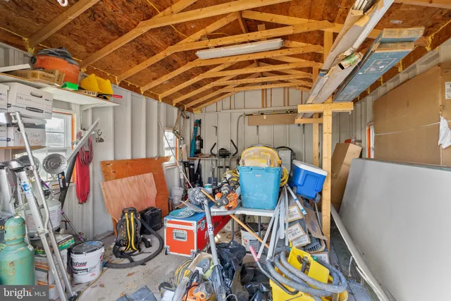 a view of storage and utility room