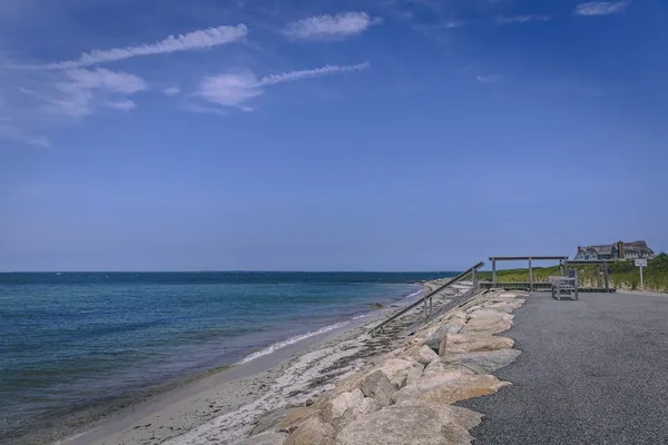 a view of an ocean beach
