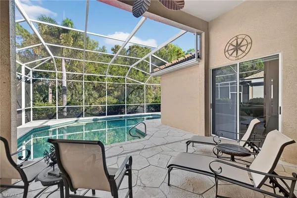 a house view with a seating space