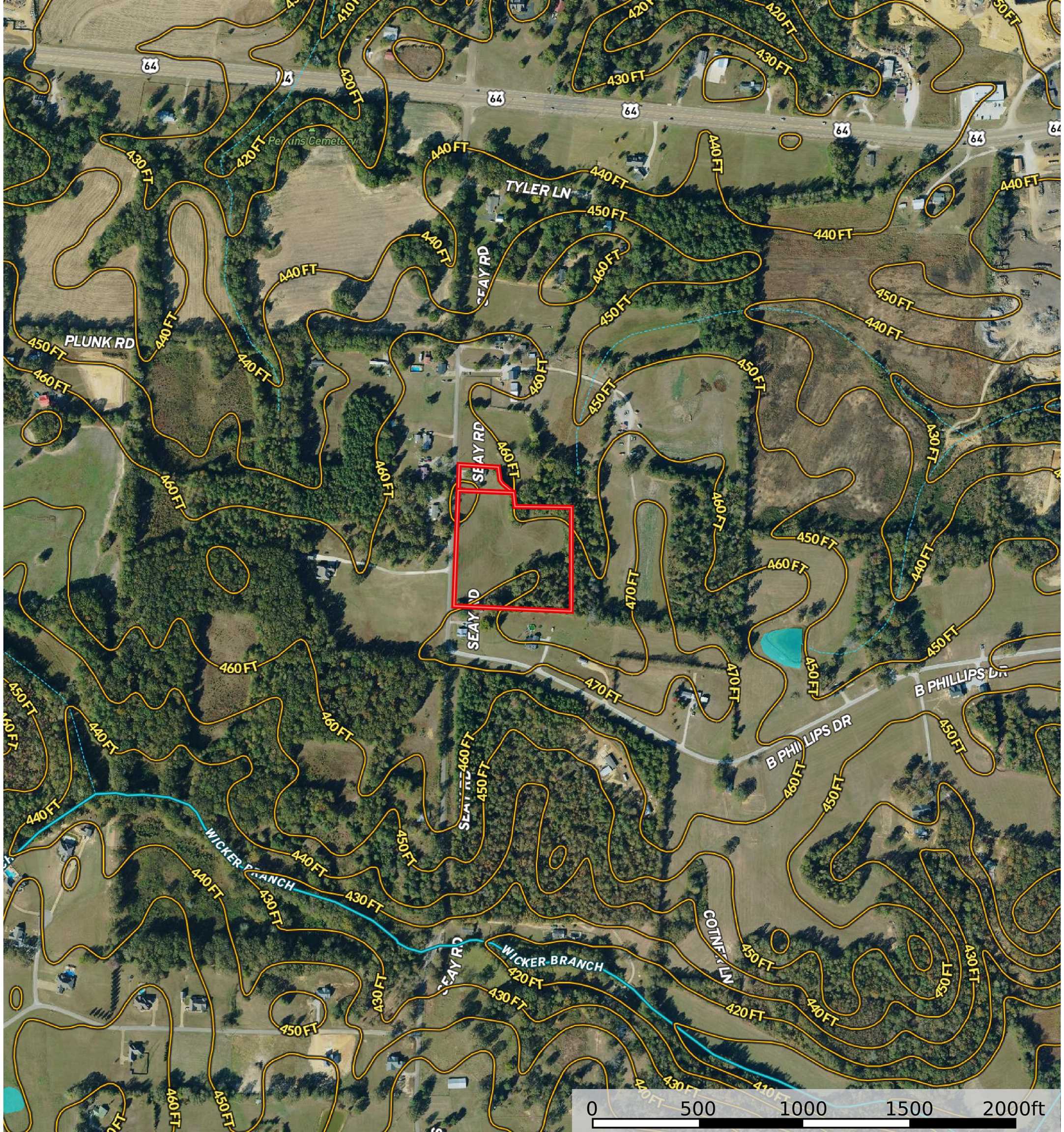 0 Seay Road Adamsville, TN 38310 - Photo 5 of 35 an aerial view of a house with a yard and large trees