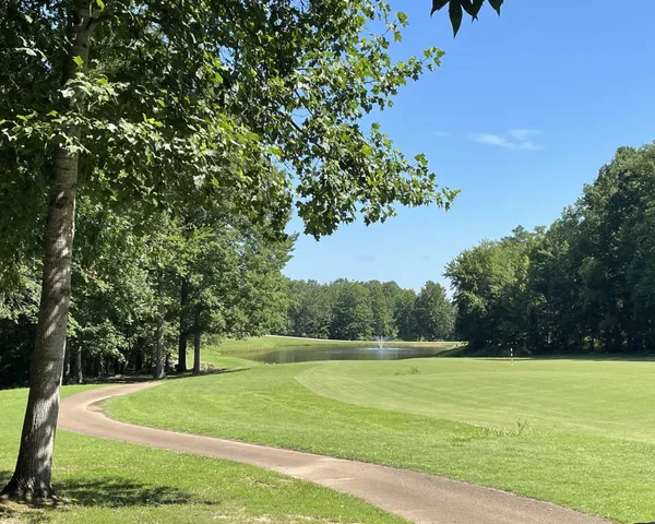 a view of a green field with wooden fence
