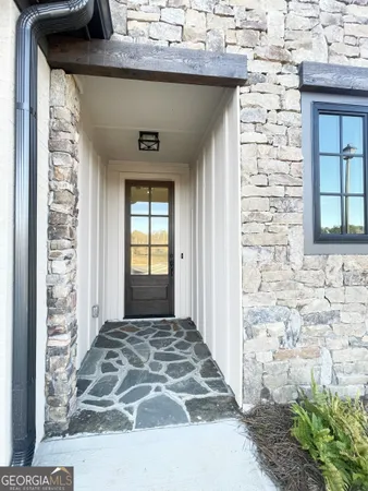 a view of a entryway door of the house