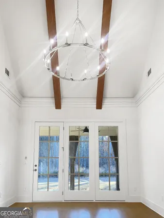 a bathroom with a double vanity sink mirror and
