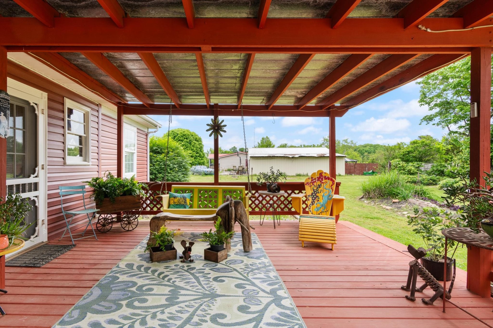 126 Blackey Bandy Road Bethpage, TN 37022 - Photo 24 of 37 a balcony with furniture and wooden floor