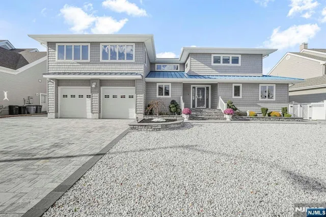 a front view of multiple houses