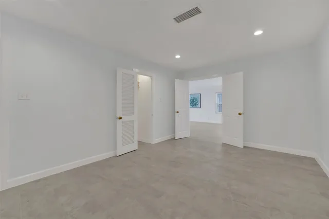 a view of an empty room