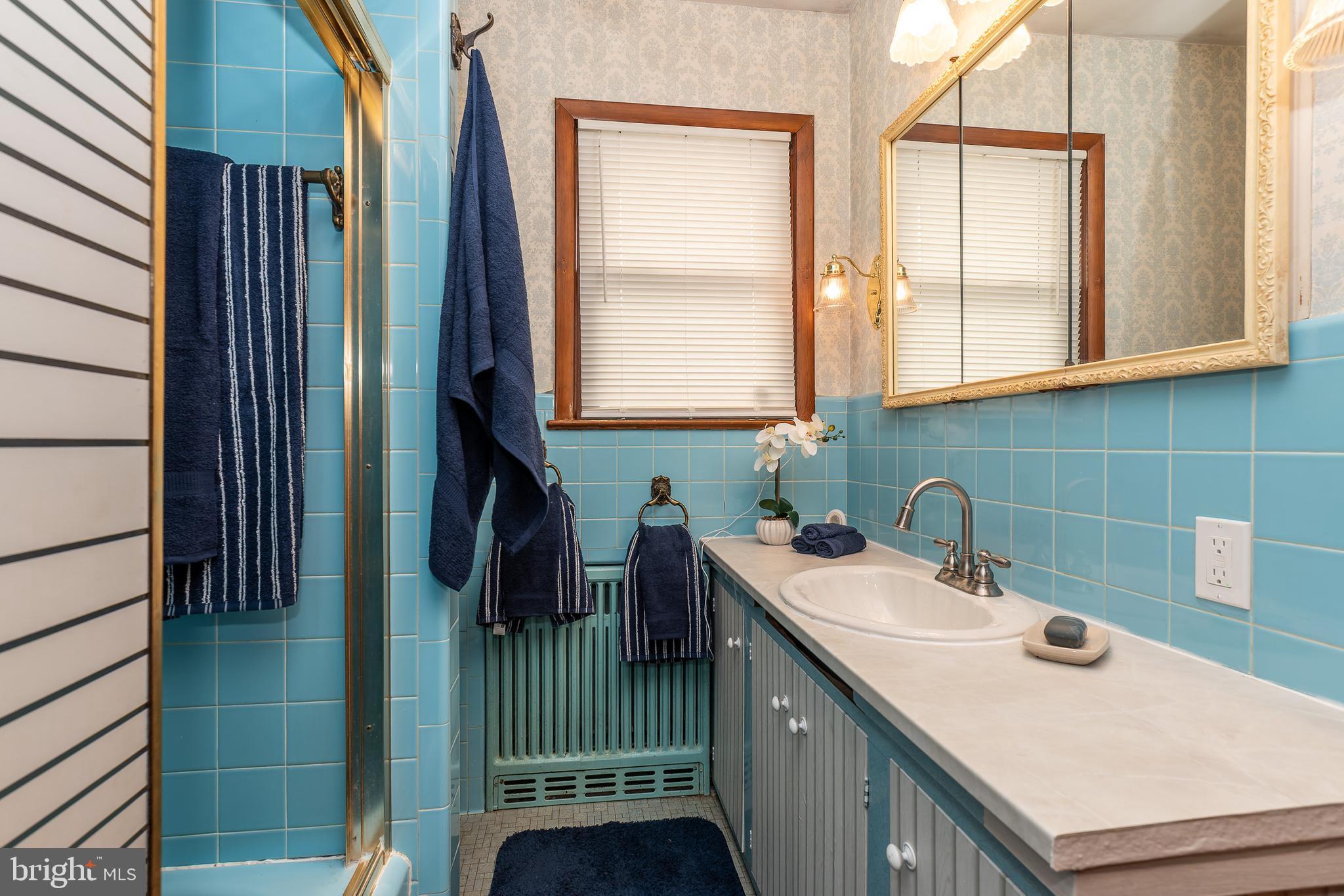 1119 Sharp Road Vineland, NJ 08360 - Photo 35 of 79 a bathroom with a sink and a mirror