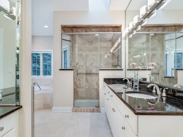 a bathroom with a sink and a bathtub