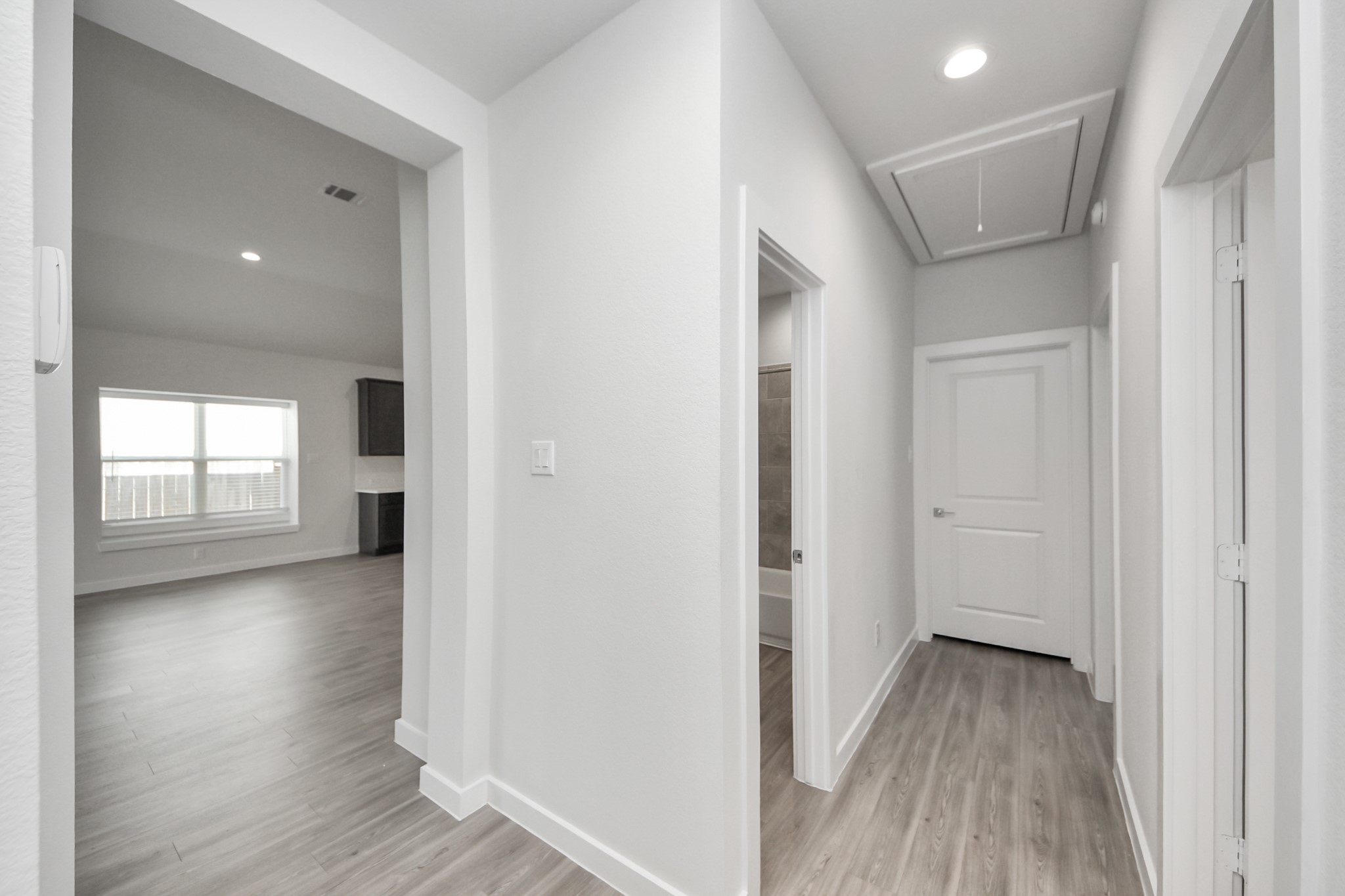 21507 Indigo Ruth Drive Spring, TX 77379 - Photo 18 of 33 a view of hallway with wooden floor