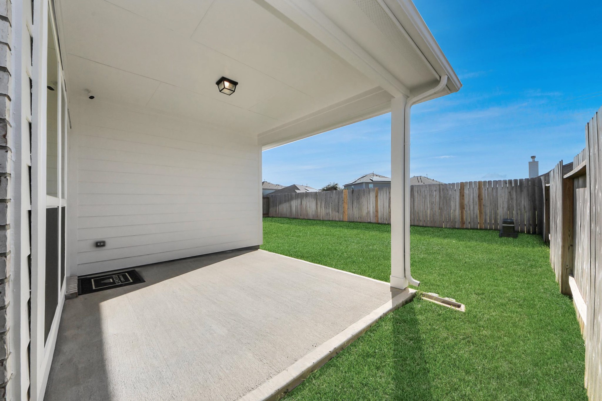 21507 Indigo Ruth Drive Spring, TX 77379 - Photo 24 of 33 a view of a backyard with wooden fence