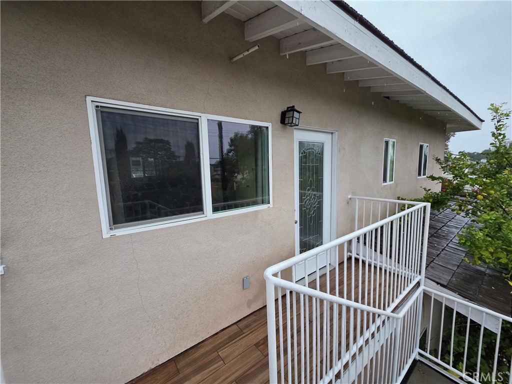 a view of balcony and deck