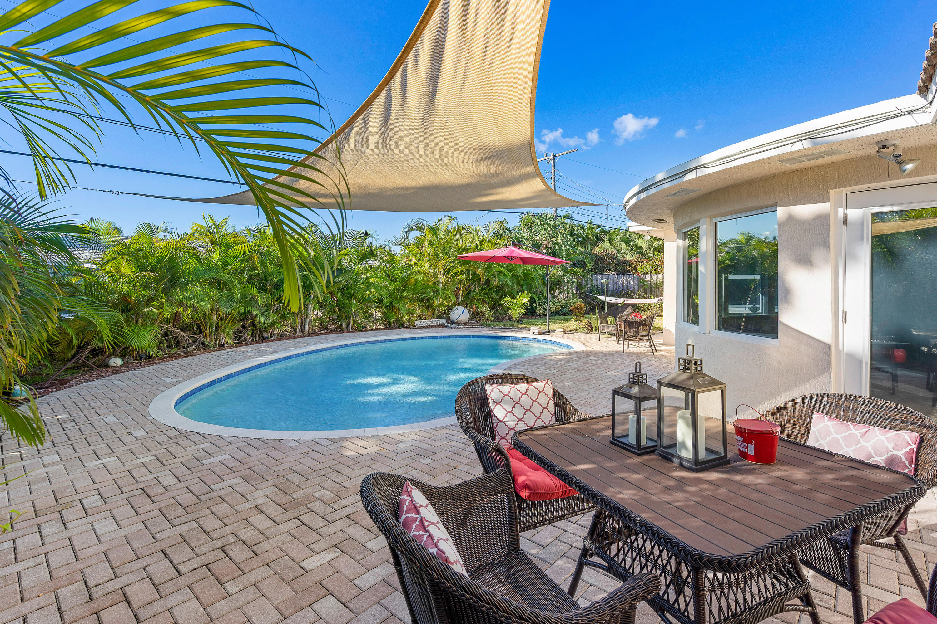208 Bamboo Road Palm Beach Shores, FL 33404 - Photo 24 of 30 a view of deck with patio