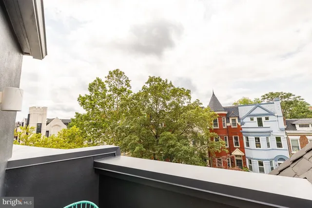a view of a porch with furniture
