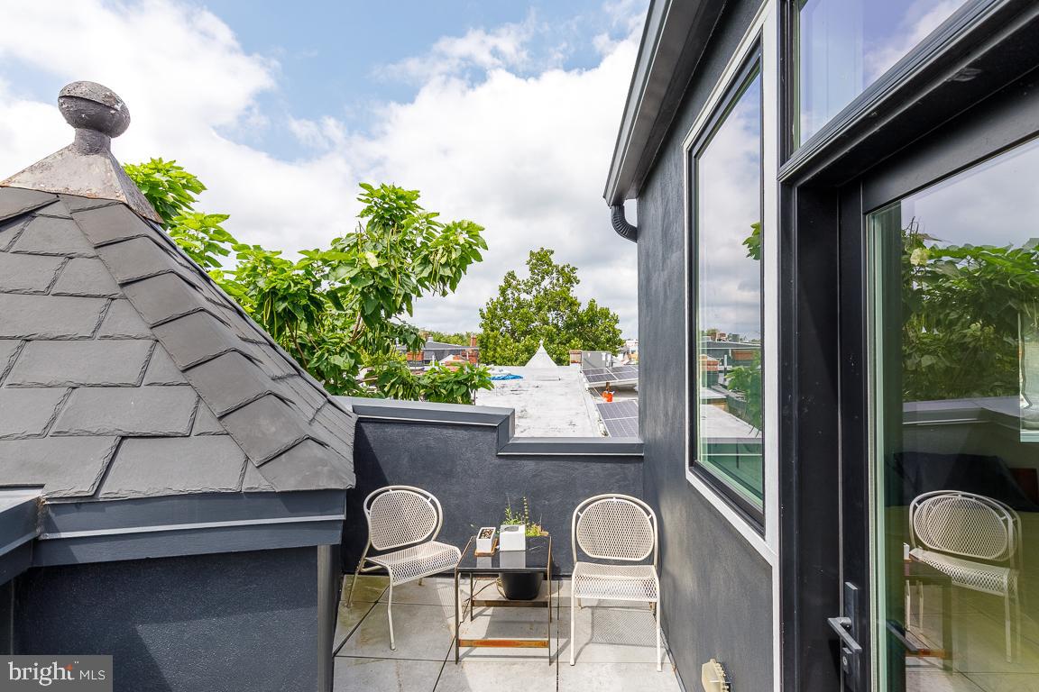 1321 Monroe Street Northwest, Unit PH Washington, DC 20010 - Photo 33 of 40 a couple of potted plants sitting in front of a door