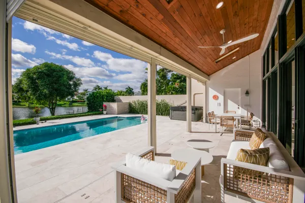 a outdoor space with patio