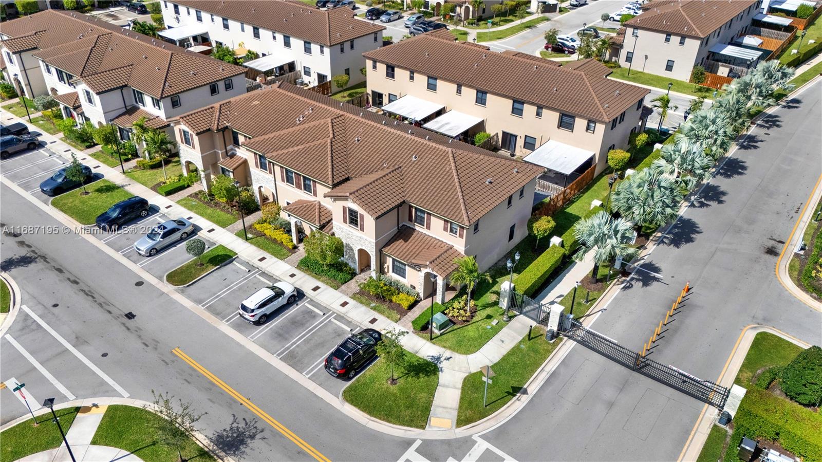 11343 Southwest 250th Terrace, Unit 11343 Homestead, FL 33032 - Photo 32 of 37 an aerial view of house with yard