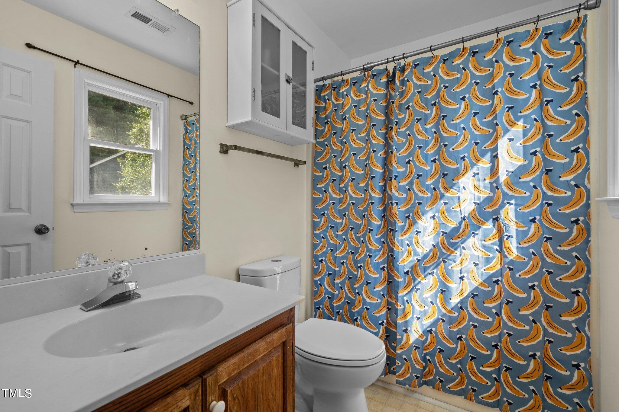 3520 Rawdon Drive Durham, NC 27713 - Photo 22 of 30 a bathroom with a sink toilet and mirror
