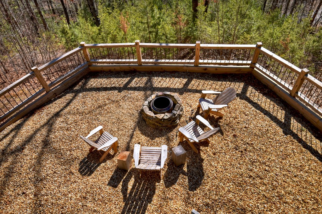 78 Brass Hill Road Blue Ridge, GA 30513 - Photo 6 of 44 a view of deck with wooden floor and outdoor seating
