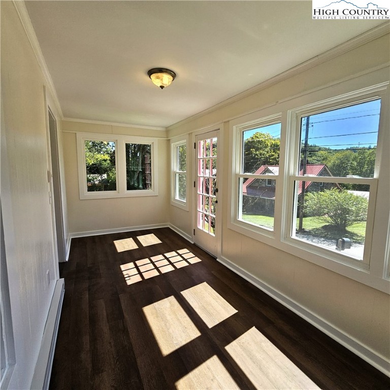 254 Green Street Boone, NC 28607 - Photo 21 of 48 a black and white rug sitting in front of a window