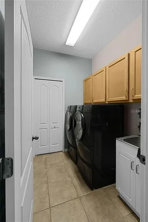 a room with storage and utility