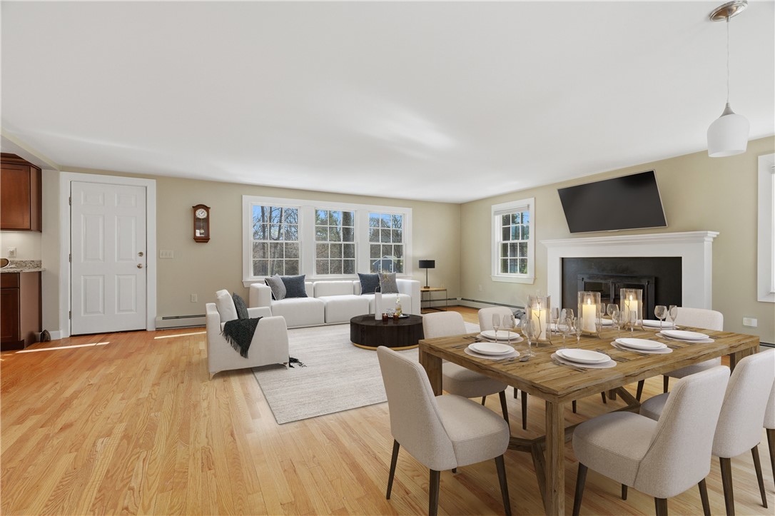 94 Abbott Run Valley Road Cumberland, RI 02864 - Photo 4 of 39 Family/dining room virtually staged