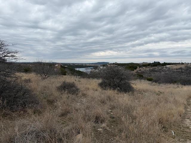 a view of a lake with lots of trees