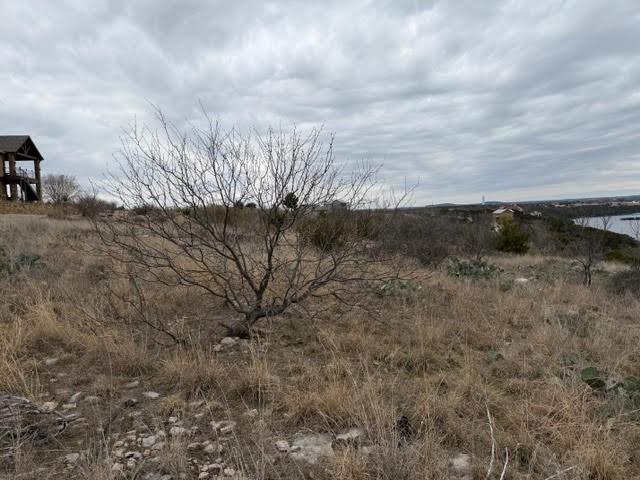 Lot 237 Castle Harbour Loop Graford, TX 76449 - Photo 5 of 6 a view of a dry yard with wooden fence