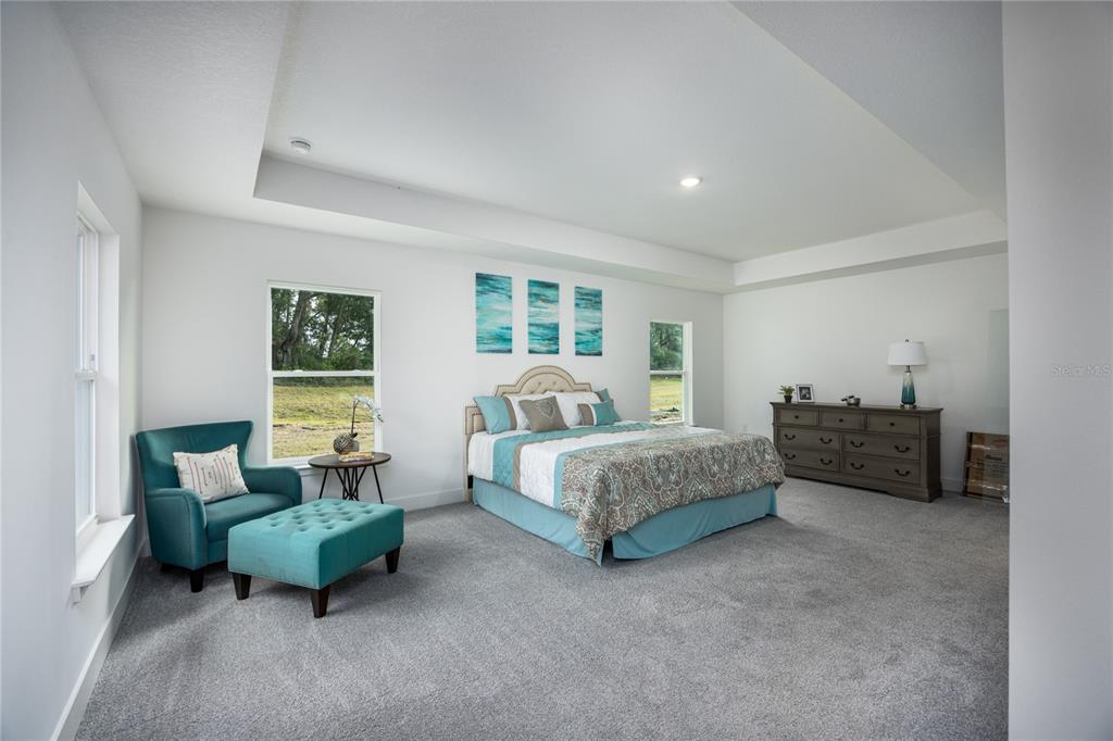 16929 Northwest 176th Way Alachua, FL 32615 - Photo 15 of 35 a spacious bedroom with a bed and a couch