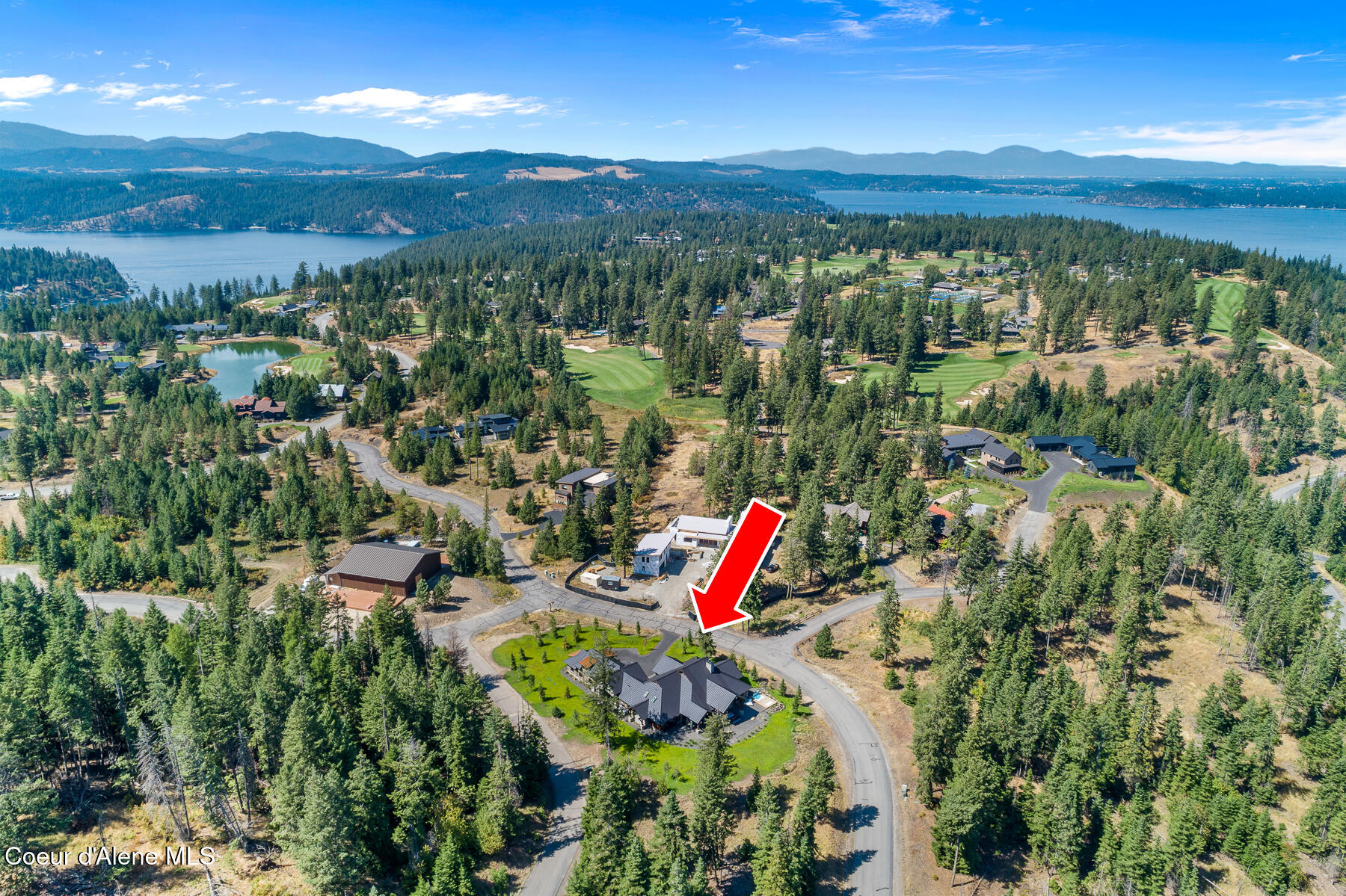 2848 East Lower Pasture Road Harrison, ID 83833 - Photo 14 of 49 Aerial_Estate256-8_Arrow