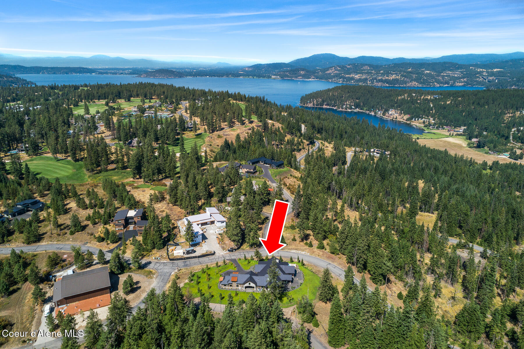 2848 East Lower Pasture Road Harrison, ID 83833 - Photo 15 of 49 Aerial_Estate256-9_Arrow