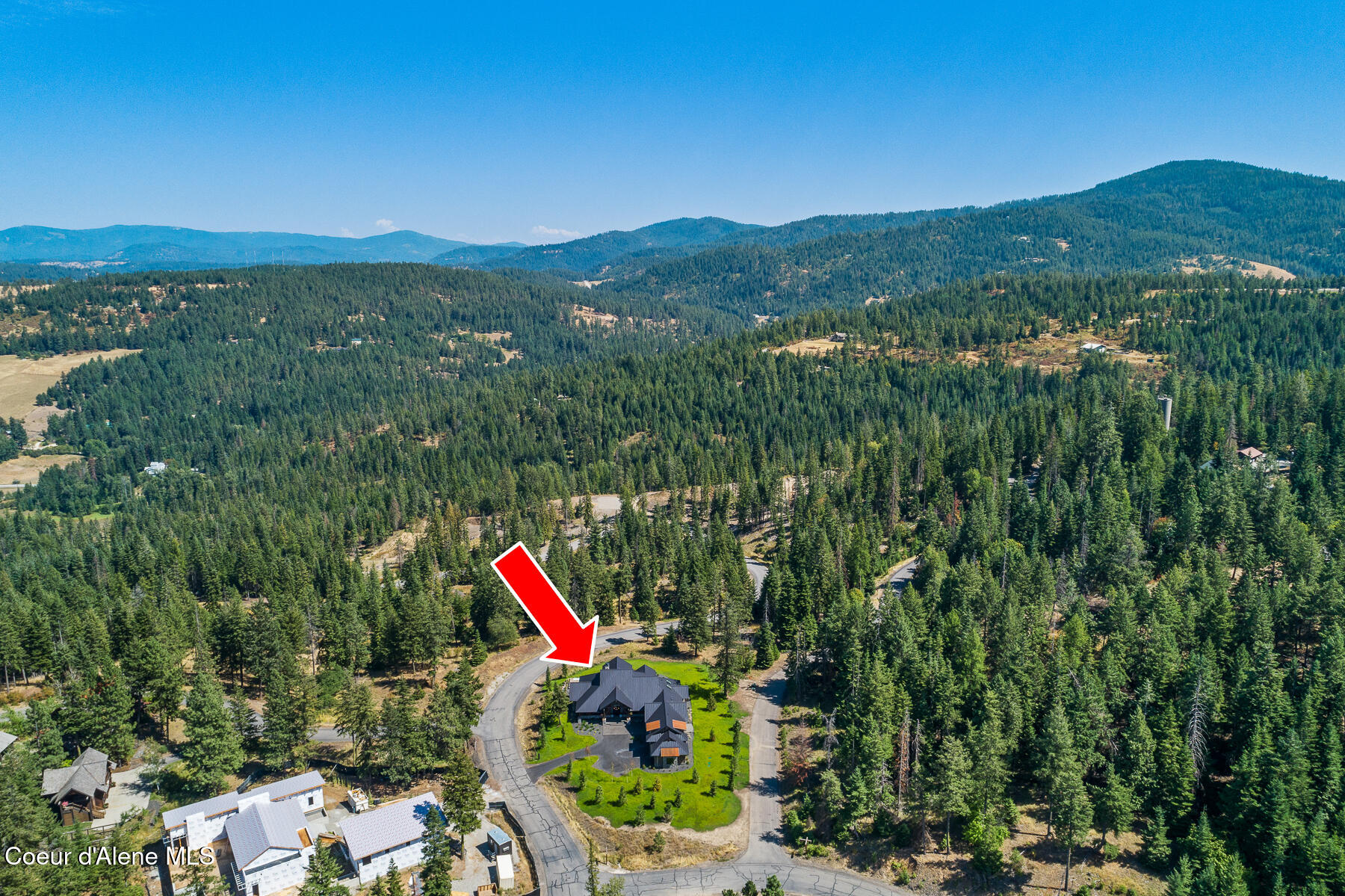 2848 East Lower Pasture Road Harrison, ID 83833 - Photo 16 of 49 Aerial_Estate256-10_Arrow