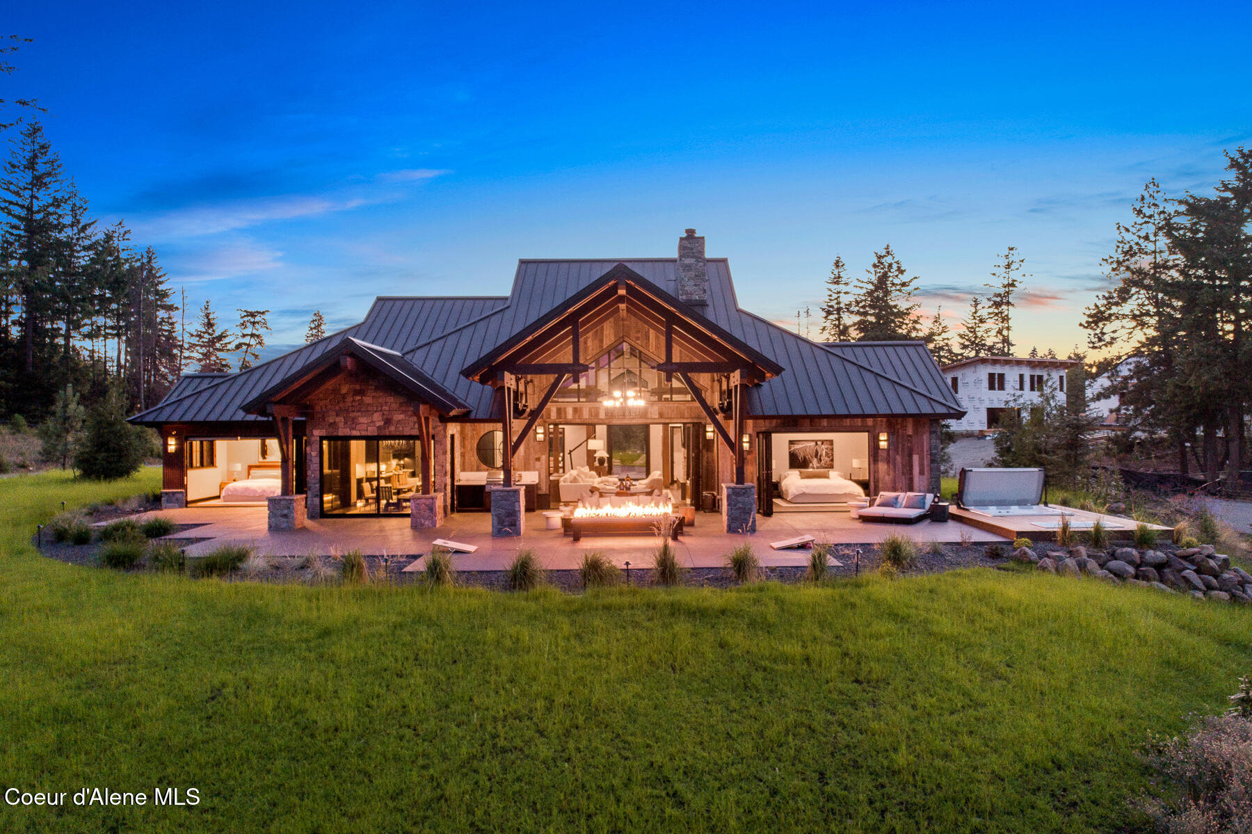 2848 East Lower Pasture Road Harrison, ID 83833 - Photo 5 of 49 Aerial_Estate256_Twilight-5