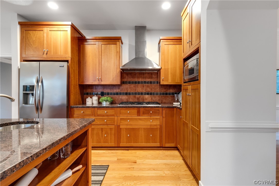 12110 Iron Forge Drive Midlothian, VA 23113 - Photo 16 of 50 a kitchen with stainless steel appliances granite countertop a sink and a refrigerator