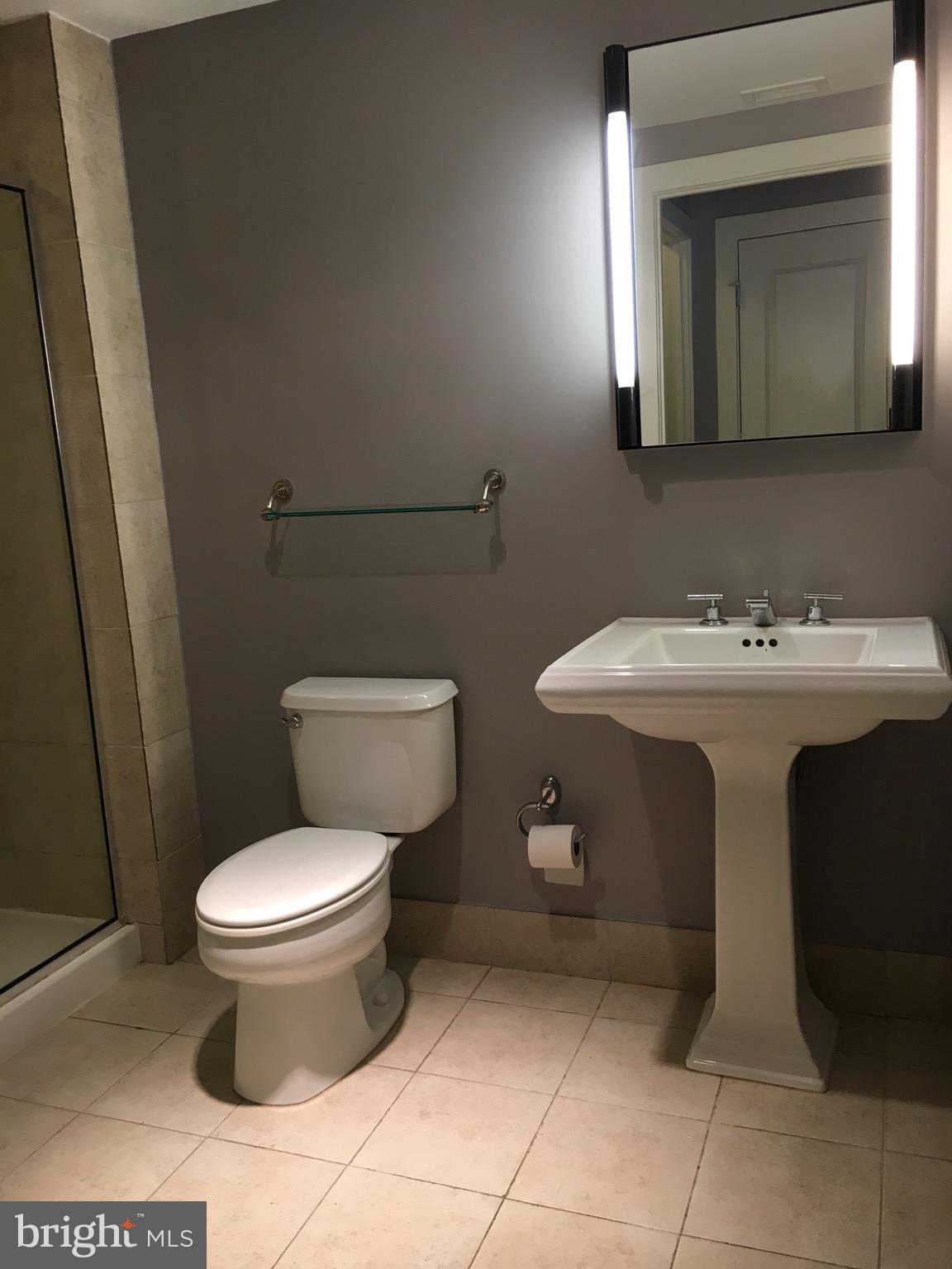 2301 Champlain Street Northwest, Unit 213 Washington, DC 20009 - Photo 20 of 40 a bathroom with a sink toilet and a mirror