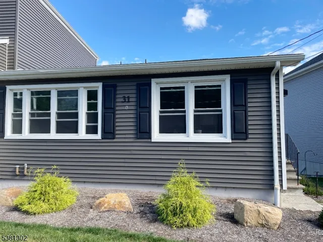 a front view of a house