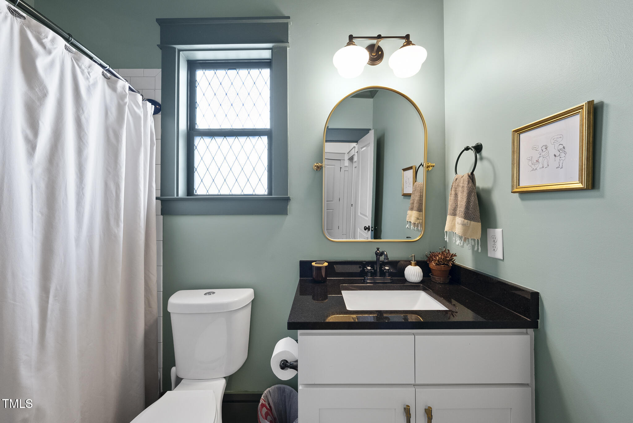 1010 South Person Street Raleigh, NC 27601 - Photo 21 of 41 a bathroom with a sink and a mirror