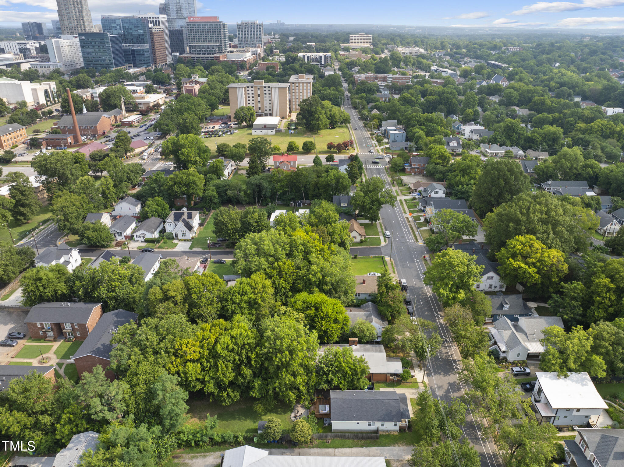 1010 South Person Street Raleigh, NC 27601 - Photo 34 of 41 an aerial view of a city with lots of residential buildings