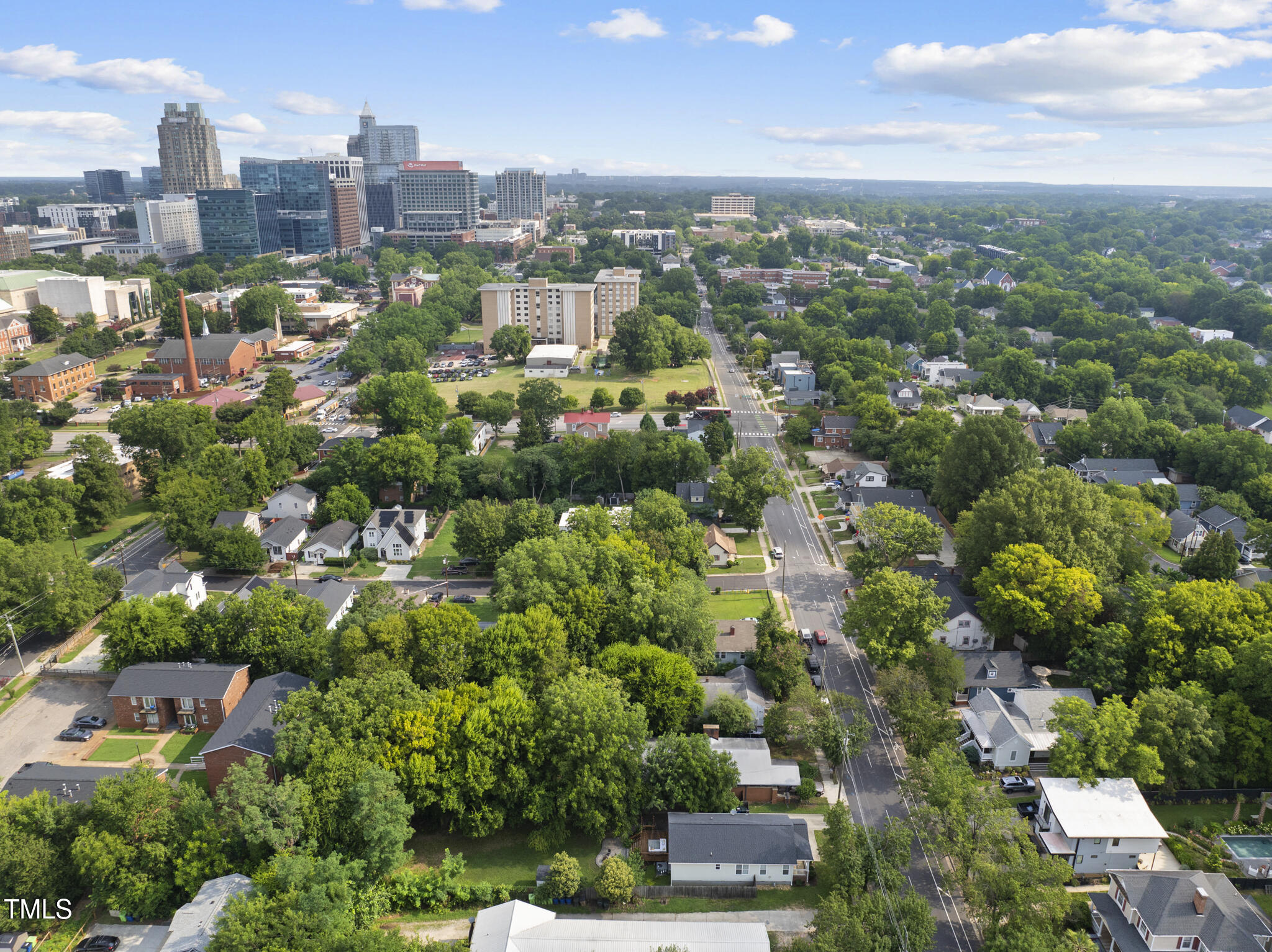 1010 South Person Street Raleigh, NC 27601 - Photo 35 of 41 an aerial view of a city with lots of residential buildings