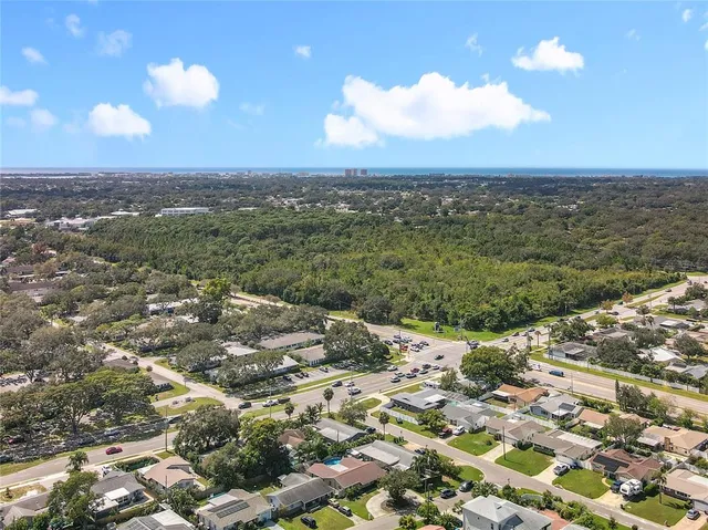 a view of a sky from a city