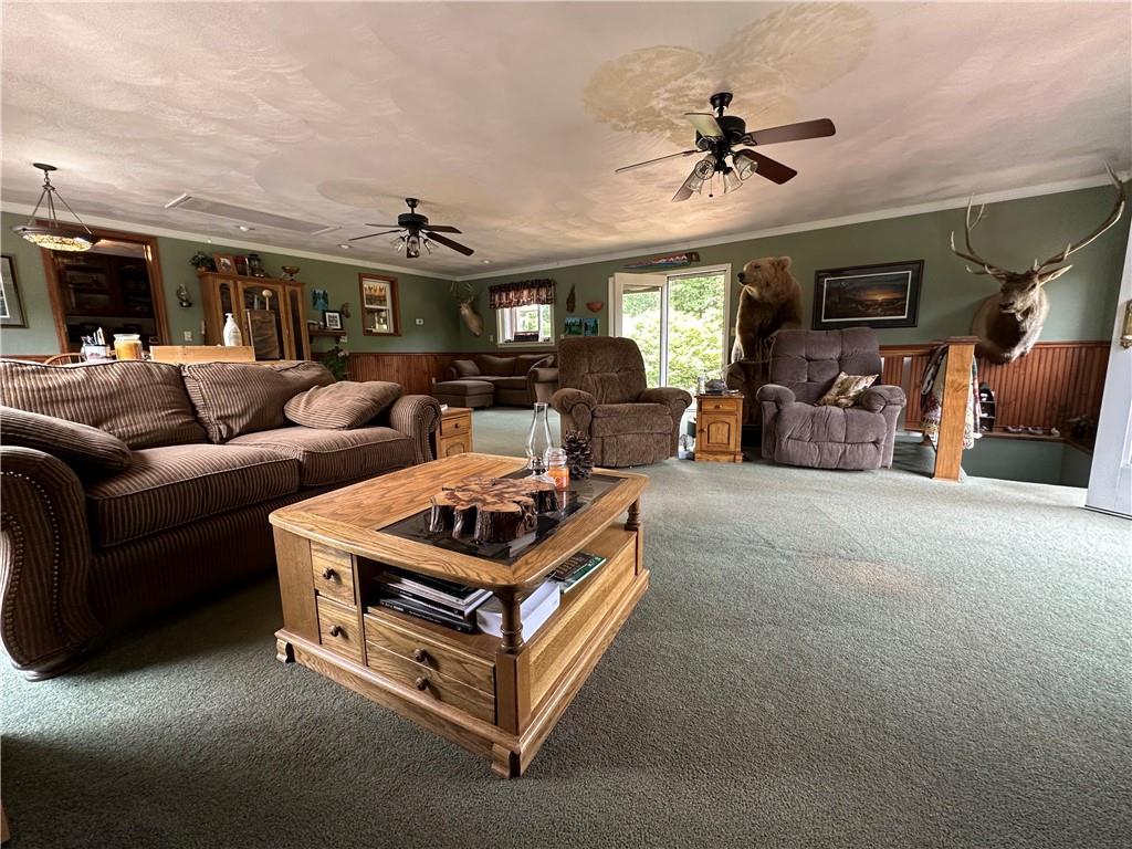 175 Fair Road Indiana, PA 15701 - Photo 9 of 21 a living room with furniture a ceiling fan and a window