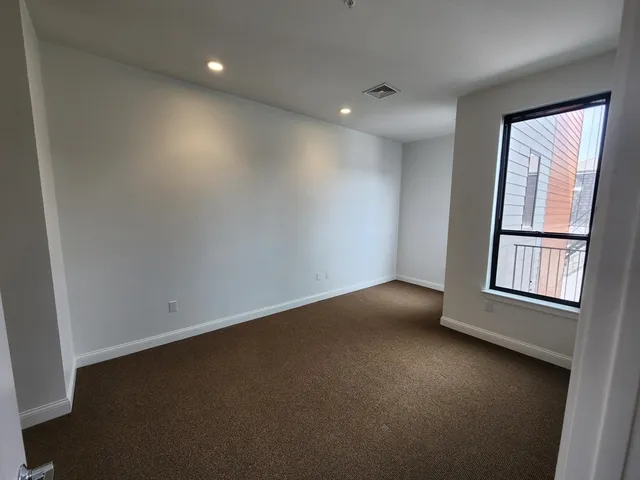 a view of a room with closet